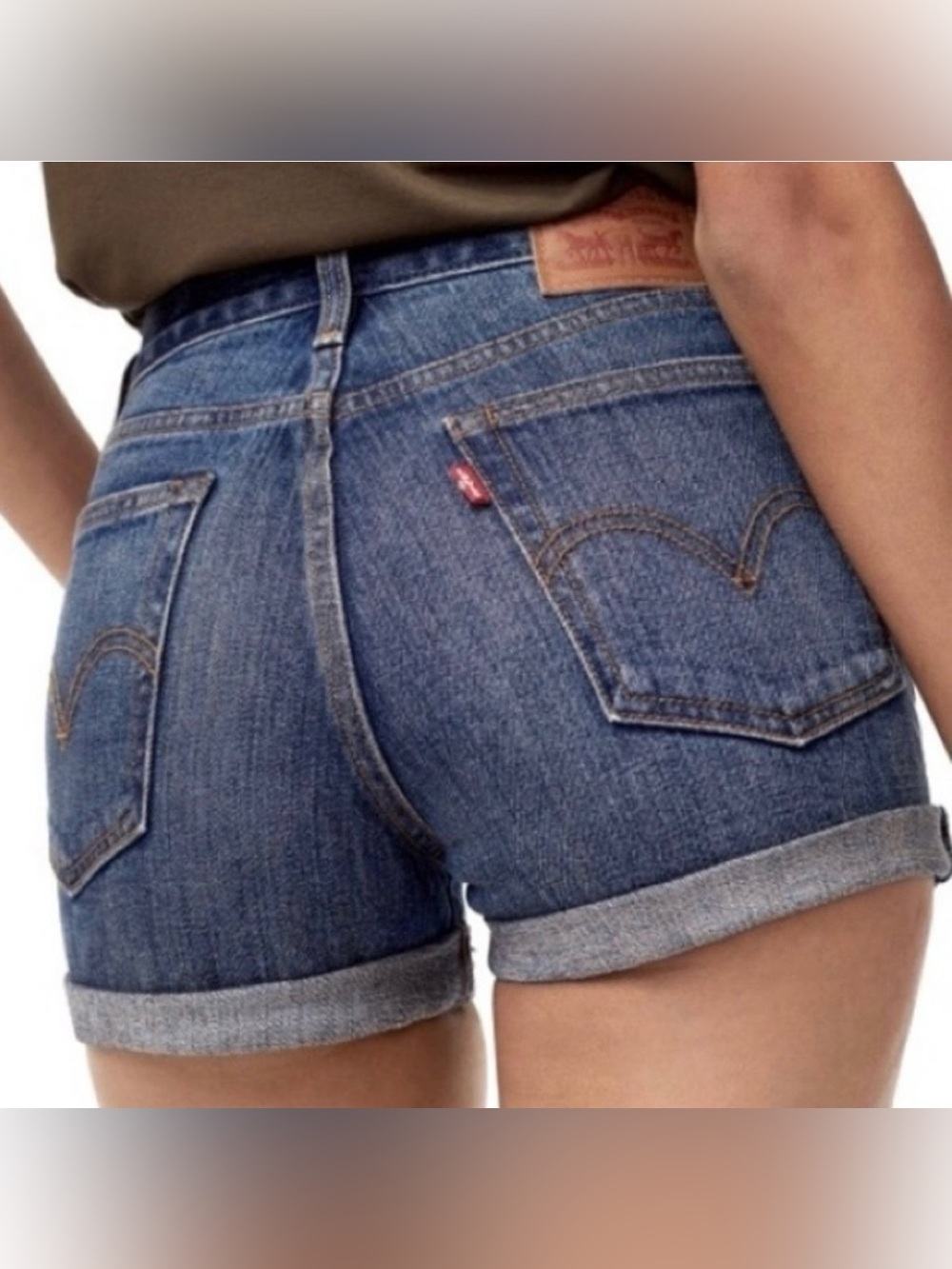 Levi's levi’s wedgie fit jean shorts Denim Jean Shorts - Blue